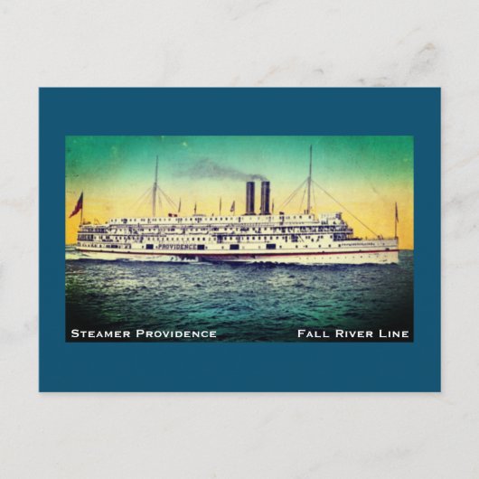 Fall River Line, Steamship 'Providence' Postkarte (Vorderseite)