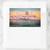 Fall River Line, Steamship 'Providence' Rechteckiger Aufkleber (Tasche)
