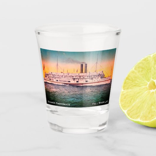 Fall River Line, Steamship 'Providence' Schnapsglas (Vorderseite)