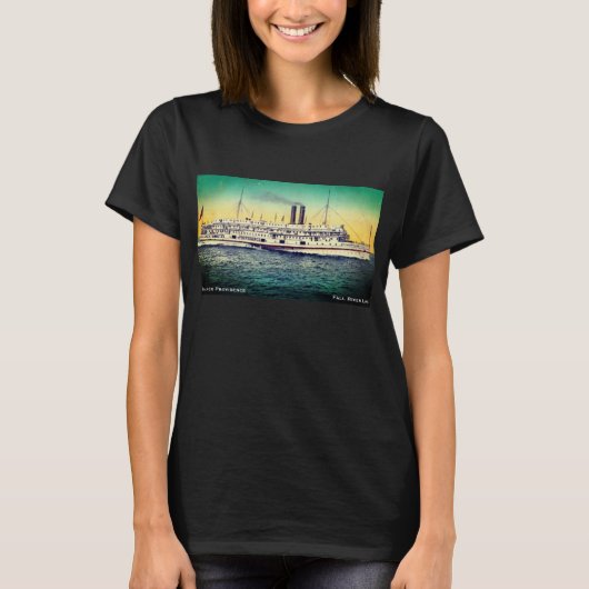 Fall River Line, Steamship 'Providence' T - Shirt (Vorderseite)