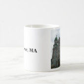 Fall River, MA Historische Gotische Kirche Kaffeetasse (Mittel)