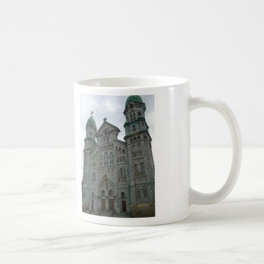 Fall River, MA Historische Gotische Kirche Kaffeetasse (Rechts)