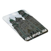 Fall River, MA Historisches Kirchenmagnet Magnet (Rechte Seite)