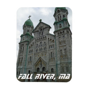 Fall River, MA Historisches Kirchenmagnet Magnet