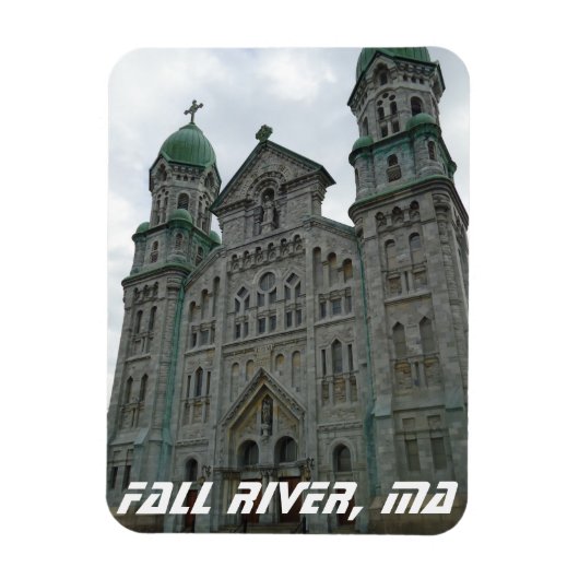 Fall River, MA Historisches Kirchenmagnet Magnet (Vertikal)