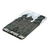 Fall River, MA Historisches Kirchenmagnet Magnet (Linke Seite)