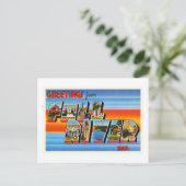 Fall River Massachusetts MA Old Travel Souvenir Postkarte (Stehend Vorderseite)