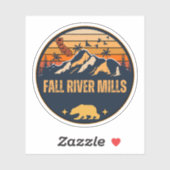 Fall River Mills, Kalifornien Aufkleber (Blatt)