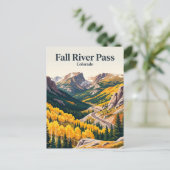 Fall River Pass USA Postkarte (Stehend Vorderseite)