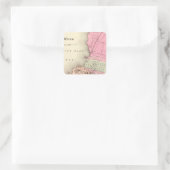 Fall River Quadratischer Aufkleber (Tasche)