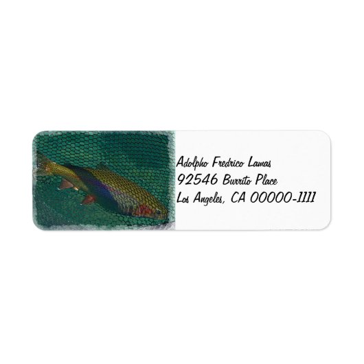 Fall River Rainbow Address Label (Vorne)