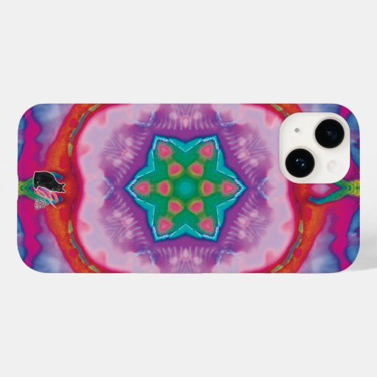 Fall Rosette Kaleidoscope iPhone Case-Mate iPhone Hülle (Rückseite (Horizontal))