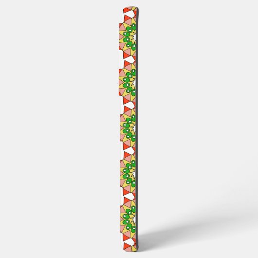 Fall: Rot und Grün plus Mandala Samsung Galaxy Hülle (Linke Seite)