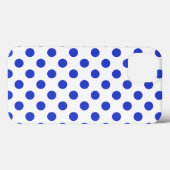 Fall Royal Blue Polka dots Case-Mate iPhone Hülle (Rückseite (Horizontal))