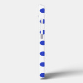 Fall Royal Blue Polka dots Case-Mate iPhone Hülle (Rückseite / Links)