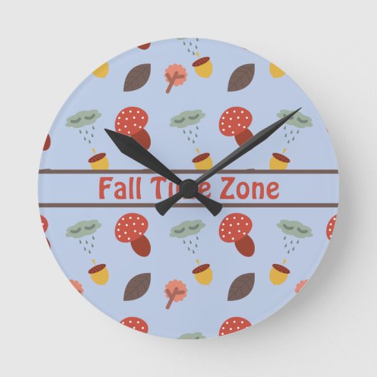 Fall Runde Wanduhr (Vorderseite)