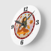 Fall Runde Wanduhr (Winkel)