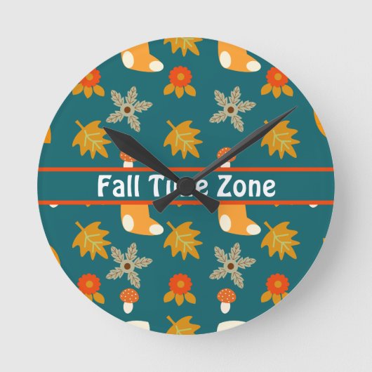 Fall Runde Wanduhr (Vorderseite)