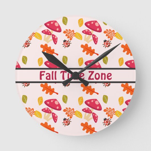 Fall Runde Wanduhr (Vorderseite)