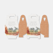 Fall Rust Orange Mountain Trees Foliage Hochzeit Geschenkschachtel (Ungefaltet)