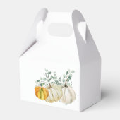 Fall Rust Orange White Pumpkin Greenerie Vielen Da Geschenkschachtel (Rückseite)