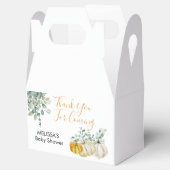 Fall Rust Orange White Pumpkin Greenerie Vielen Da Geschenkschachtel (Geöffnet)