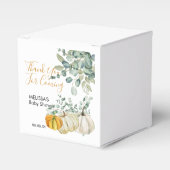 Fall Rust Orange White Pumpkin Greenerie Vielen Da Geschenkschachtel (Vorderseite)