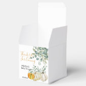 Fall Rust Orange White Pumpkin Greenerie Vielen Da Geschenkschachtel (Geöffnet)