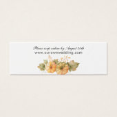 Fall Rust Verlass Pumpkin Wedding Website RSVP Car (Vorderseite)