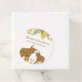 Fall Rustic Boho Highland Cow Baby Showdusche Geschenkanhänger (Beispiel)