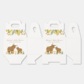 Fall Rustic Boho Highland Cow Baby Showdusche Geschenkschachtel (Ungeklappt)