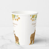 Fall Rustic Boho Highland Cow Baby Showdusche Pappbecher (Rechts)