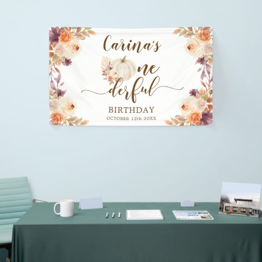 Fall Rustic Boho Pumpkin Onederday Banner (Messeveranstaltung)