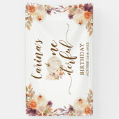 Fall Rustic Boho Pumpkin Onederday Banner (Vertikal)