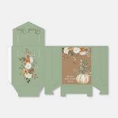 Fall Rustic Brown Floral Greenery Thank You Geschenkschachtel (Ungefaltet)