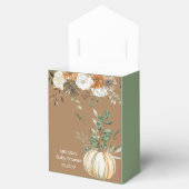 Fall Rustic Brown Floral Greenery Thank You Geschenkschachtel (Geöffnet)