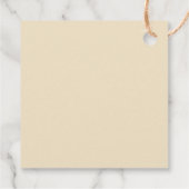 Fall rustic brown floral pumpkin thank you geschenkanhänger (Rückseite)