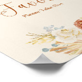 Fall Rustic Favors Please Take One Bridal Shower Poster (Ecke)