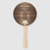 Fall Rustic Floral Harvest Pumpkin Wedding Program Fächer (Rückseite)