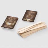 Fall Rustic Floral Harvest Pumpkin Wedding Program Fächer (Non-assembled)