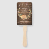 Fall Rustic Floral Harvest Pumpkin Wedding Program Fächer (Vorderseite)