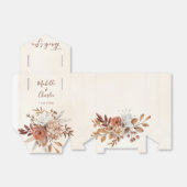 Fall Rustic Floral Wedding Favor Box Geschenkschachtel (Ungefaltet)