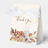 Fall Rustic Floral Wedding Favor Box Geschenkschachtel (Vorderseite)