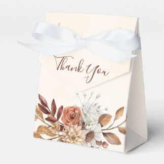 Fall Rustic Floral Wedding Favor Box Geschenkschachtel