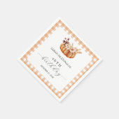 Fall Rustic Pumpkin Frau Geburtstag Napkins | Kari Serviette (Ecke)