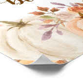 Fall Rustic Pumpkin Onederday Gästebuch (Ecke)