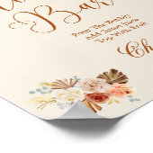 Fall Rustic Terracotta Mimosa Bar Poster (Ecke)