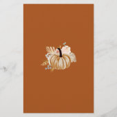 Fall Rustic Terracotta Over or Under Bridal Game (Rückseite)