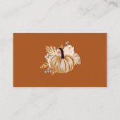 Fall Rustic Terracotta Recipe For The Bride-to-Be Begleitkarte (Rückseite)