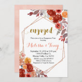 Fall Rustikale Blumenfreunde Einladung (Vorne/Hinten)